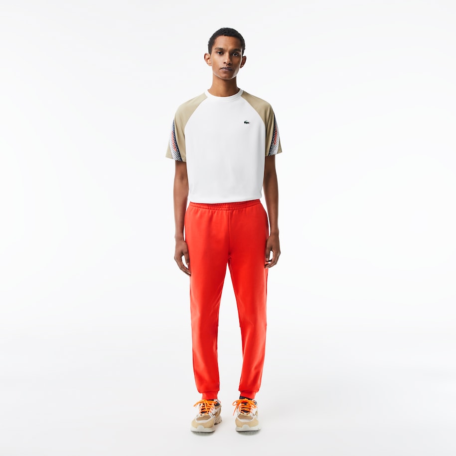 Lacoste - Tapered Fit Fleece Joggers - Orange