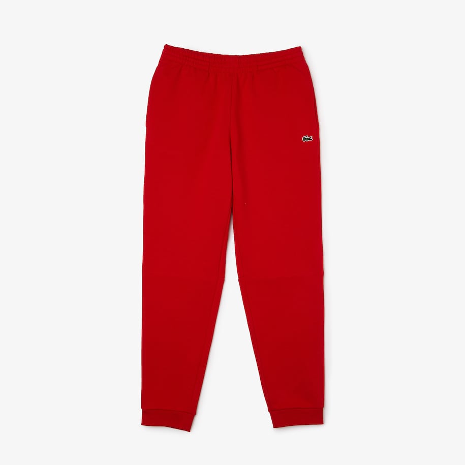 Lacoste Tapered Fit Fleece Joggers Red Shop VIP Wear