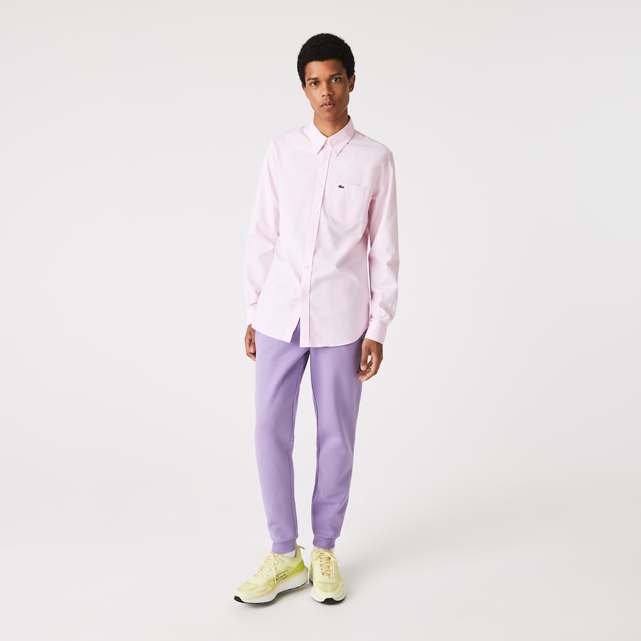 Lacoste - Tapered Fit Fleece Joggers - Purple