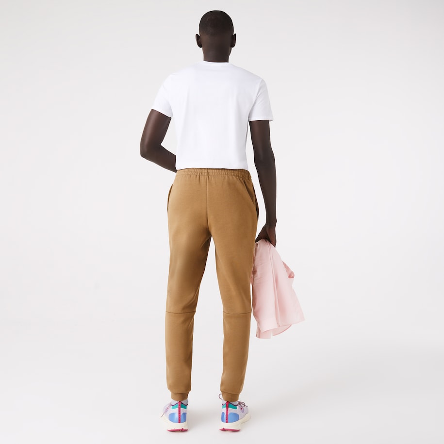 Lacoste - Tapered Fit Fleece Joggers - Brown