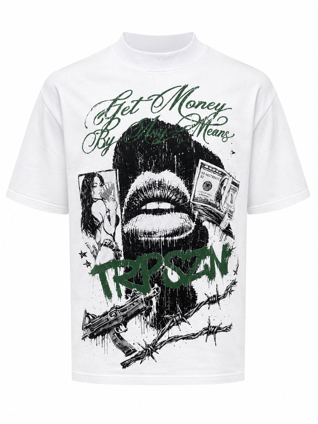 SZN VIP BARBED WIRE CASH TEE