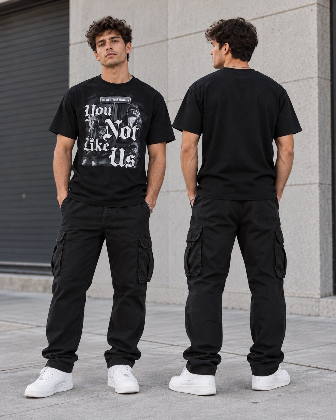 HUMOR MEN S AND BIG MEN S CATS YOU NOT LIKE US COTTON GRAPHIC TEE