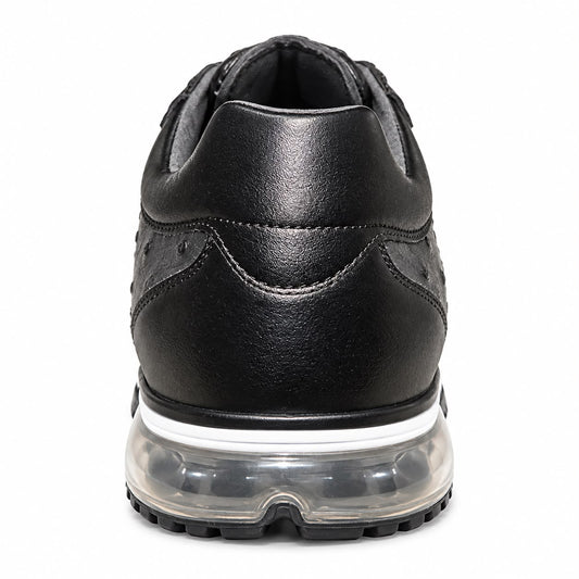 SIO OSTRICH EMBOSSED AIR CUSHION LOW TOP SNEAKERS (VISTA-000)