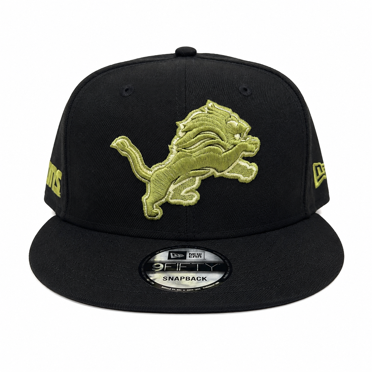 NEW ERA DETROIT LIONS BLACK/OLIVE 9FIFTY SNAPBACK CAP