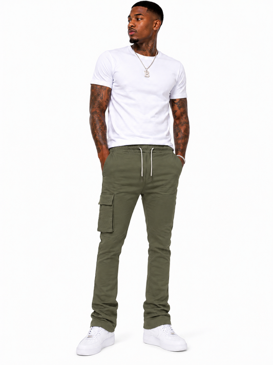 M1634 MAKOBI ADORNI STACKED NYLON PANTS