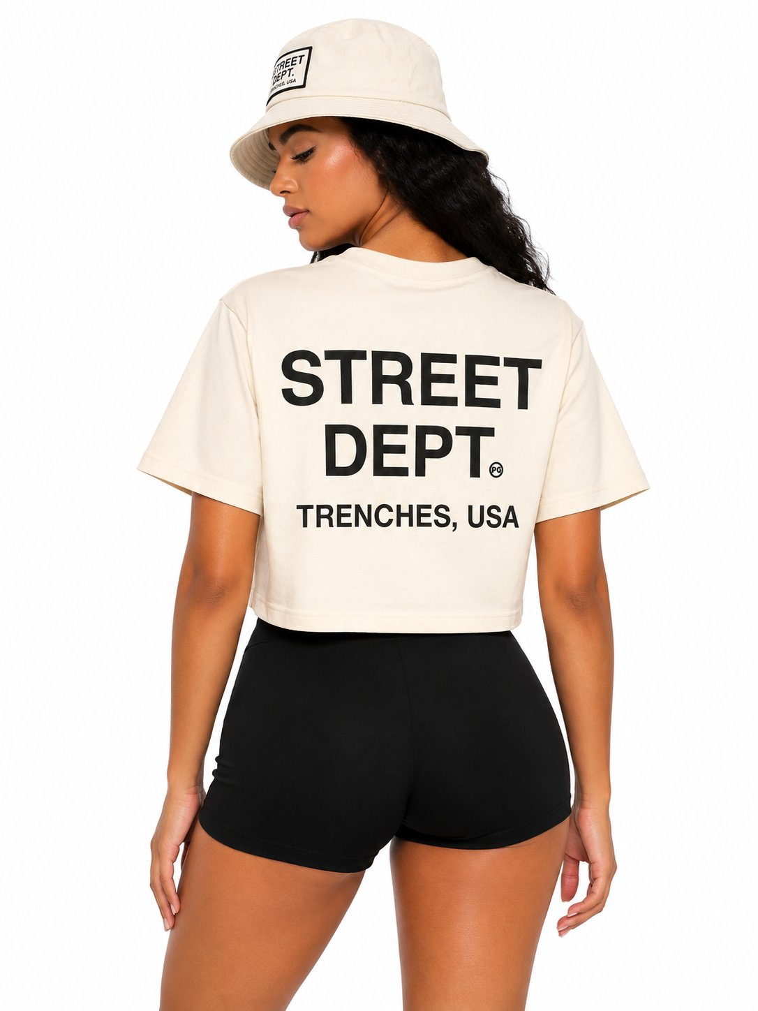 STREET DEPT TRENCHES WOMEN'S CROP TEE