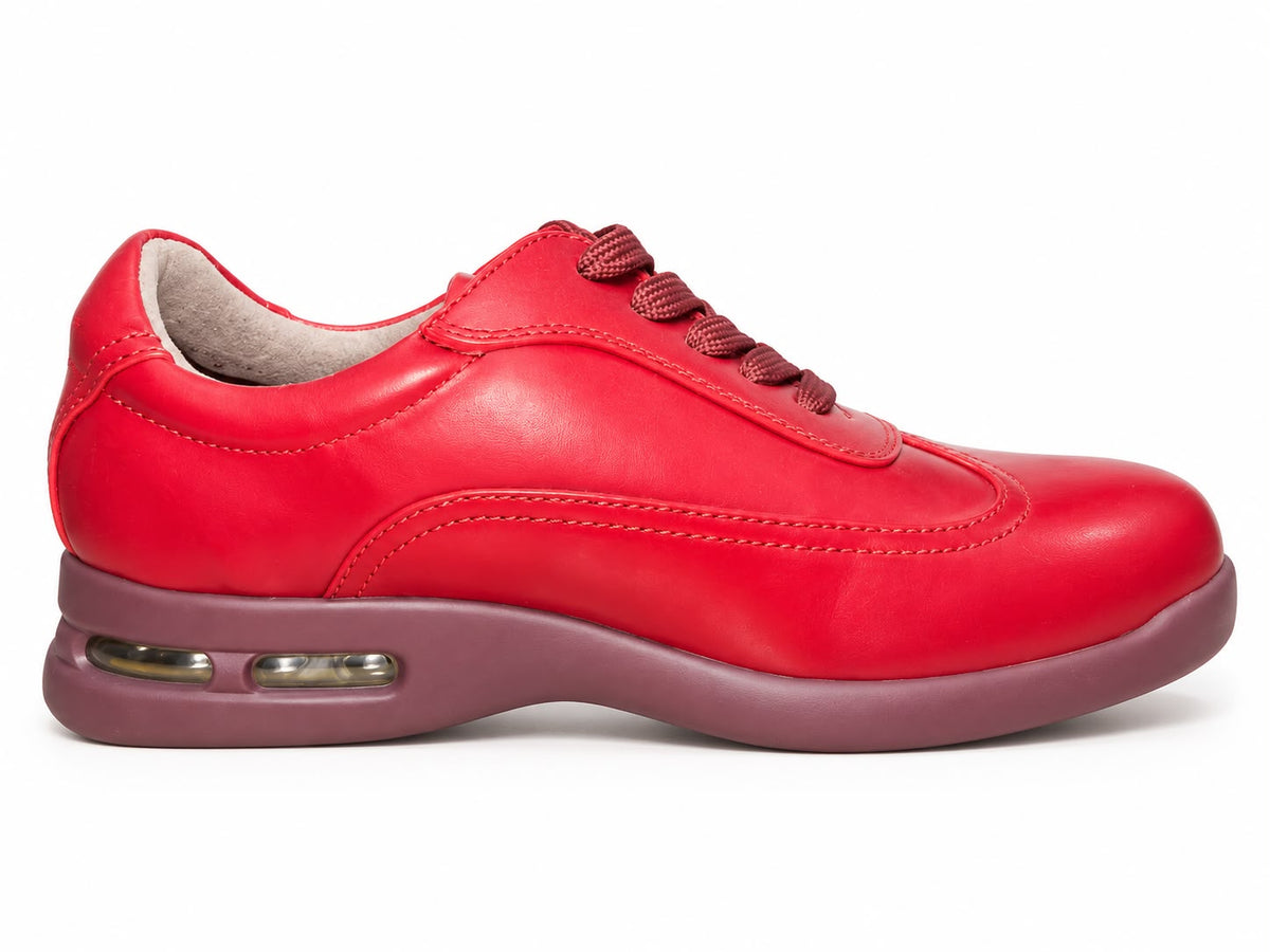 SIO CLASSIC AIR CUSHION LEATHER LOW TOP SNEAKERS (KANSAS)