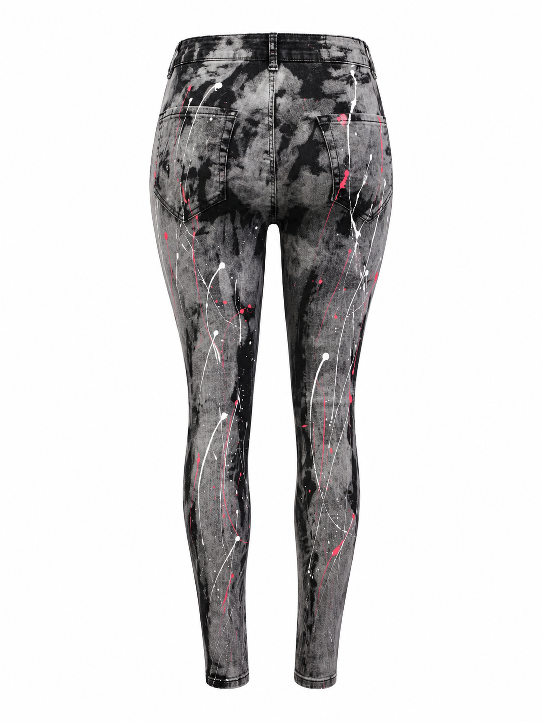 REDFOX WOMEN'S DISTRESSED PAINTER SKINNY JEAN