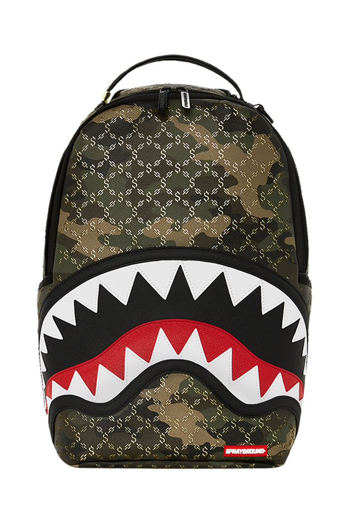 SprayGround - $ Pattern Over Camo DLXSV Back Pack