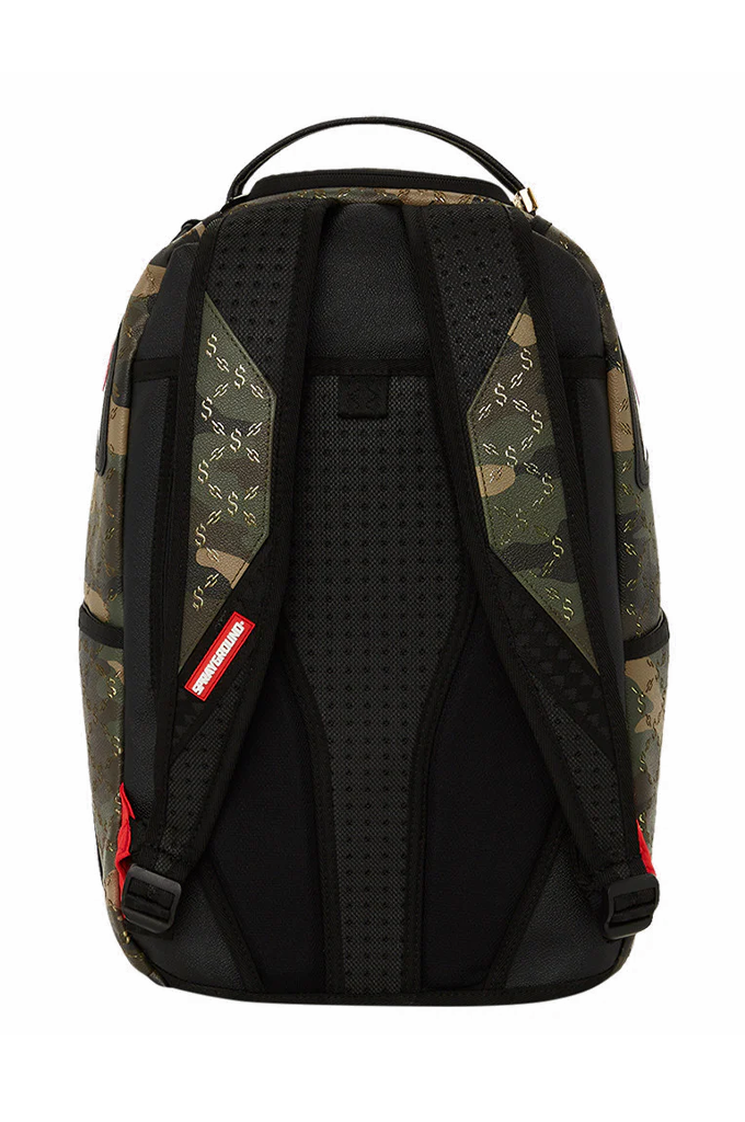 SprayGround - $ Pattern Over Camo DLXSV Back Pack
