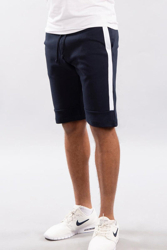 CityLab - Performance Fleece Shorts - Navy | White