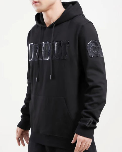 PRO STANDARD- Detroit Lions Triple Black Dk Po Hoodie