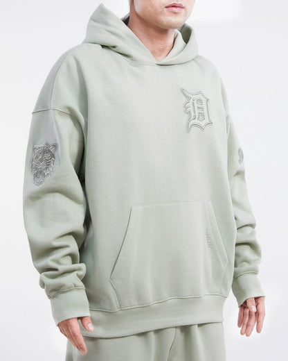 Pro Standard  - Detroit Tigers Neutral Drop Shoulder FLC PO Hoodie - Moss