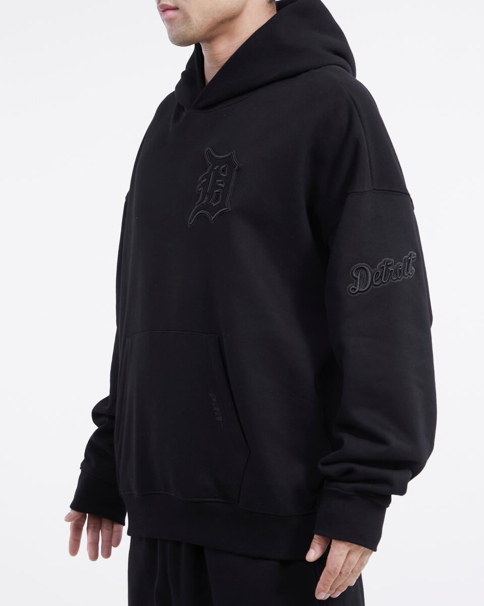 Pro Standard  - Detroit Tigers Neutral Drop Shoulder FLC PO Hoodie - Black