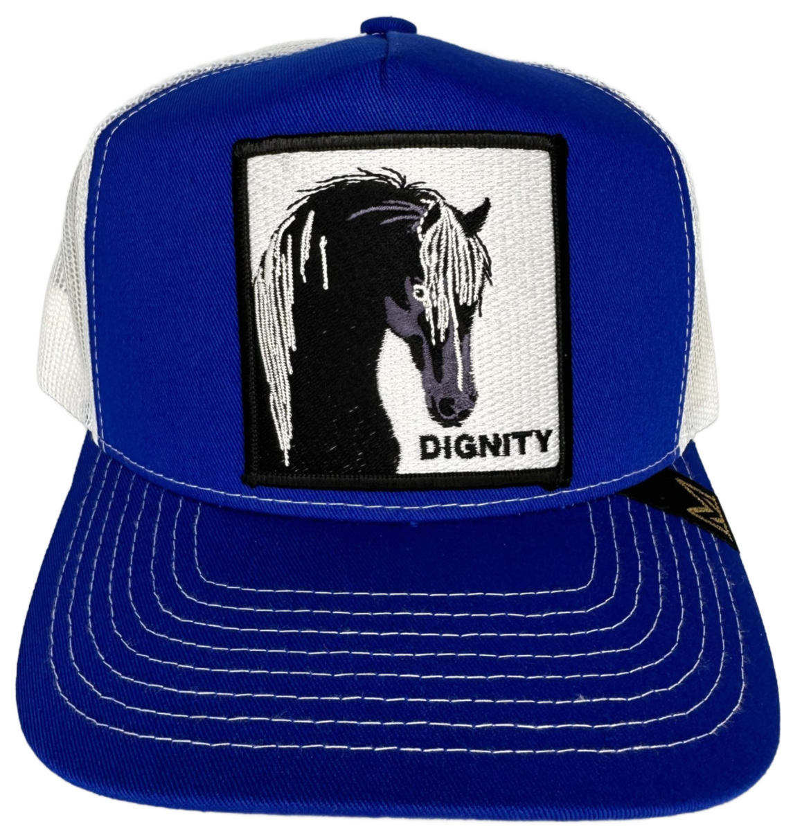 MV Dad Hats - Dignity Trucker Hat - Royal Blue/White