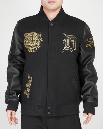 Pro Standard - Detroit Tigers Wool Varsity Jacket - Black & Gold
