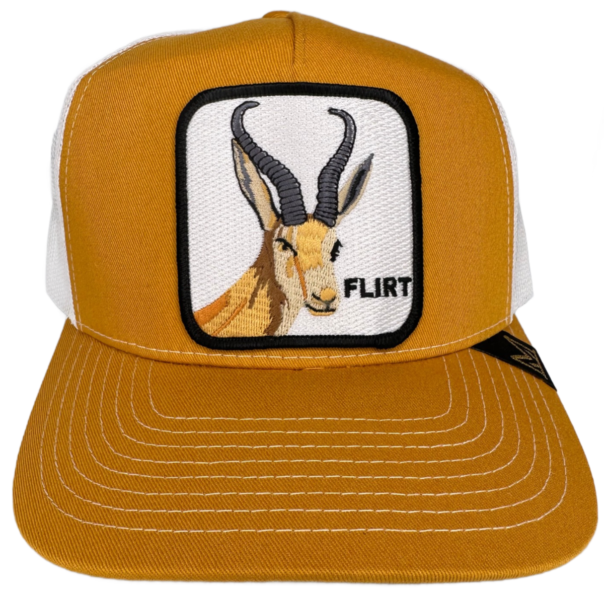 MV Dad Hats - Flirt Trucker Hat - Mustard/White