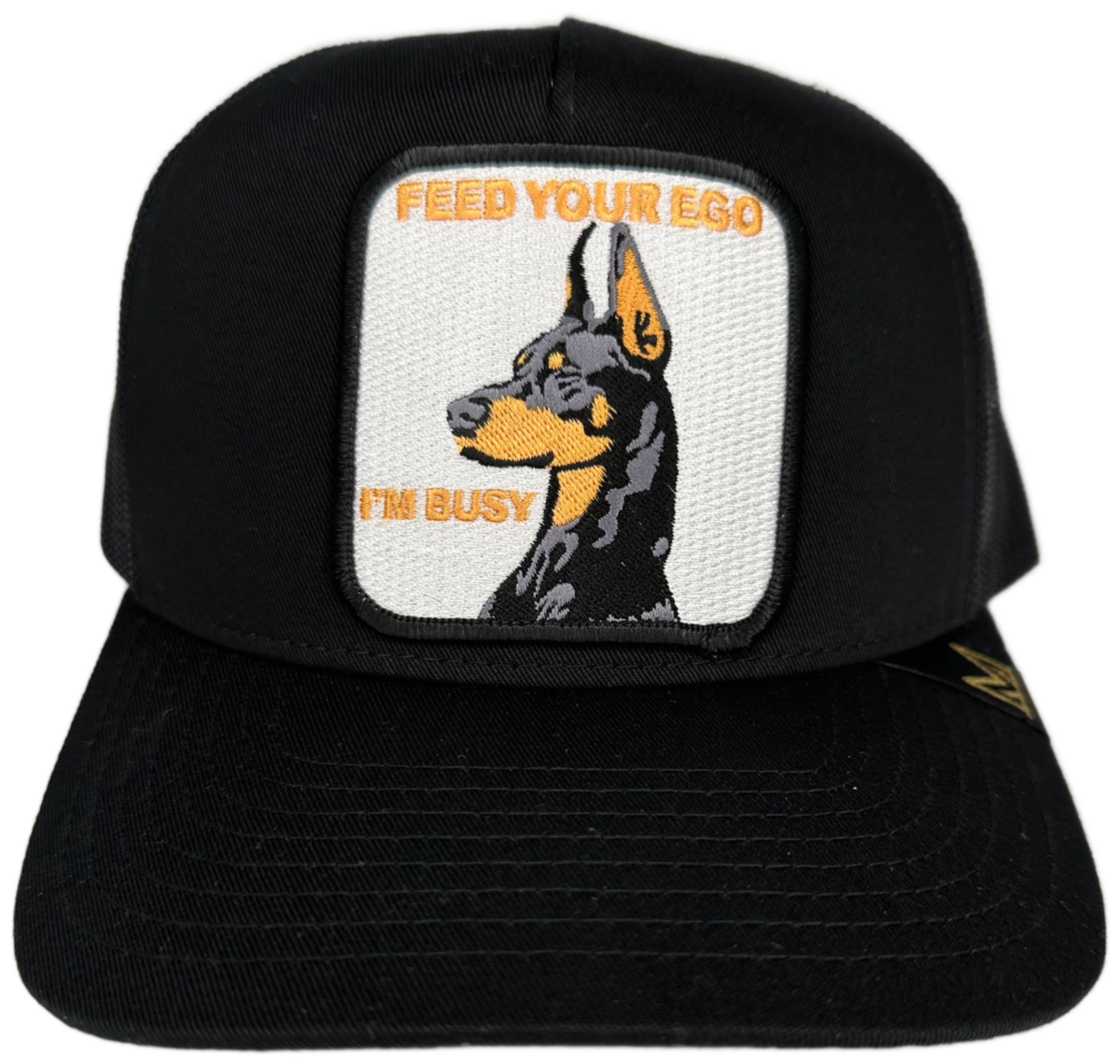 MV Dad Hats - Feed Your Ego Trucker Hat - Black/Black