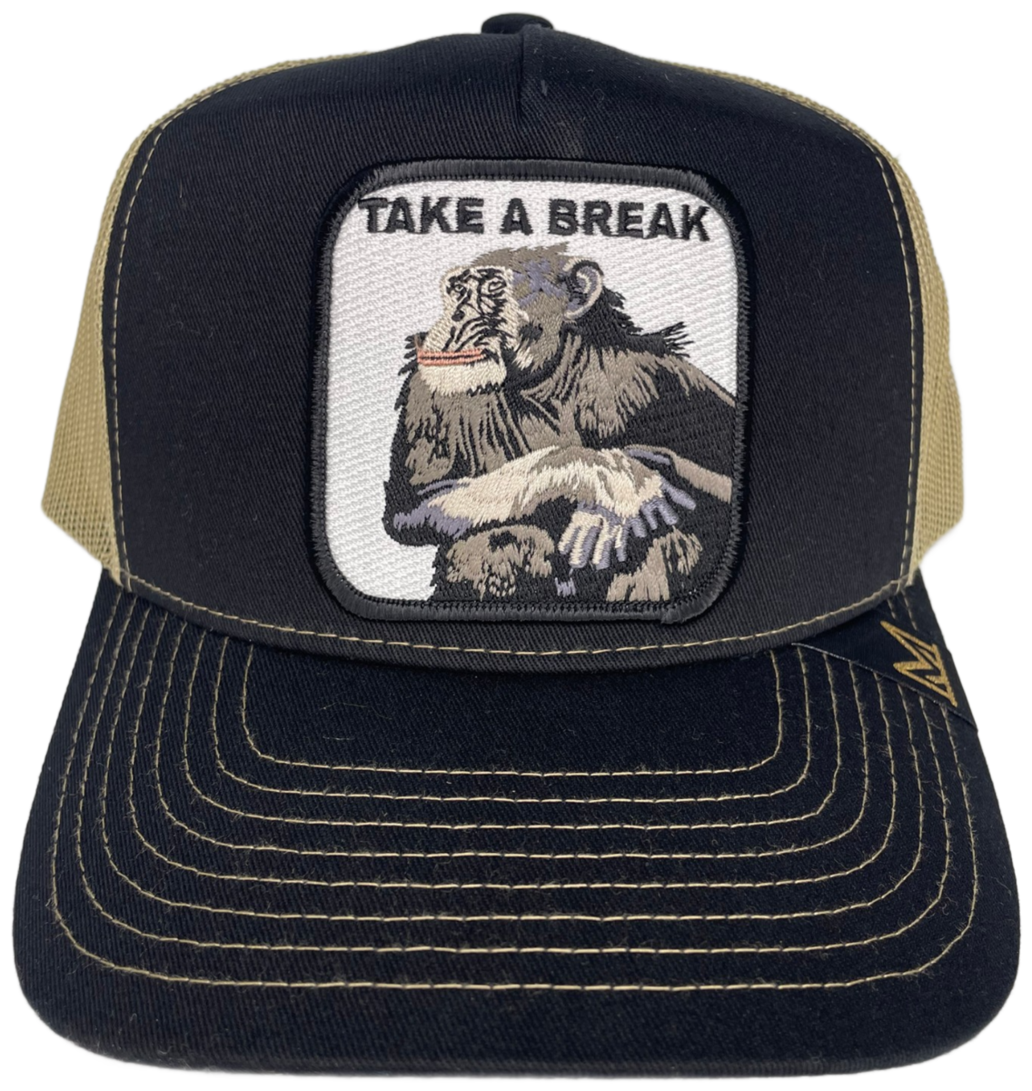 MV Dad Hats - Take A Break Trucker Hat - Black/Khaki