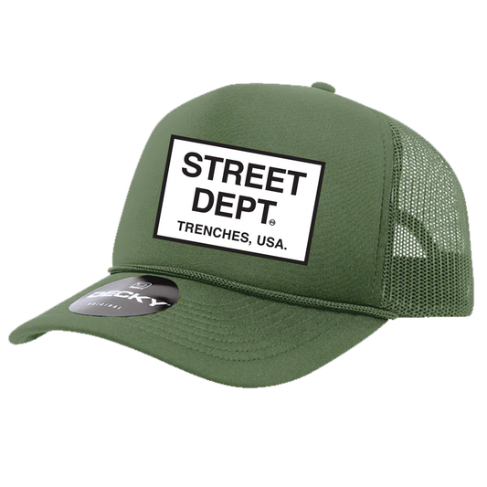 STREET DEPT - Trucker Hat (STDPT200) OLIVE
