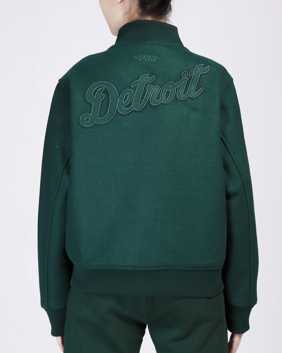 Pro Standard - Detroit Tigers Neutral Wool Jacket - Forest Green