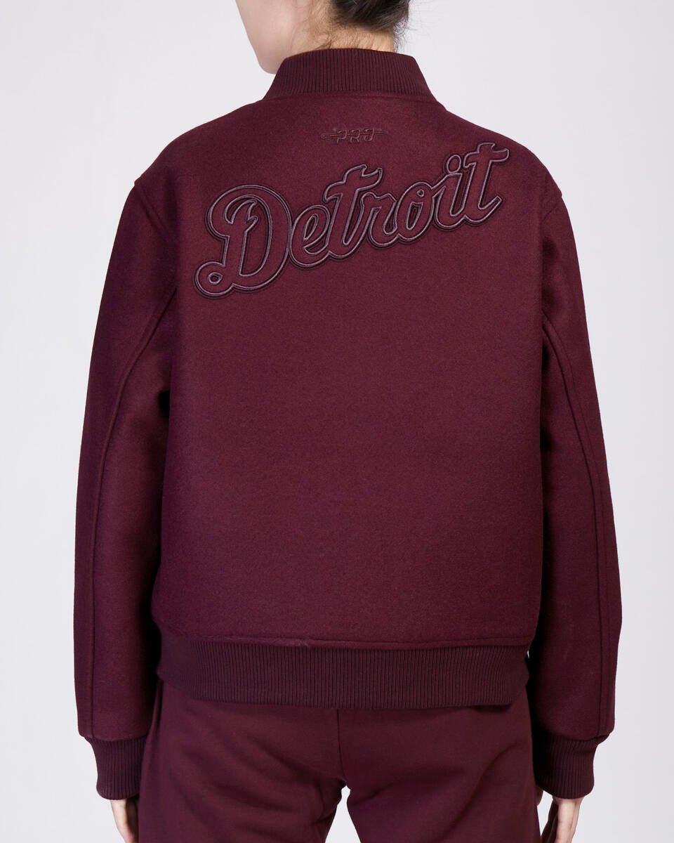 Pro Standard - Detroit Tigers Neutral Wool Jacket - Wine