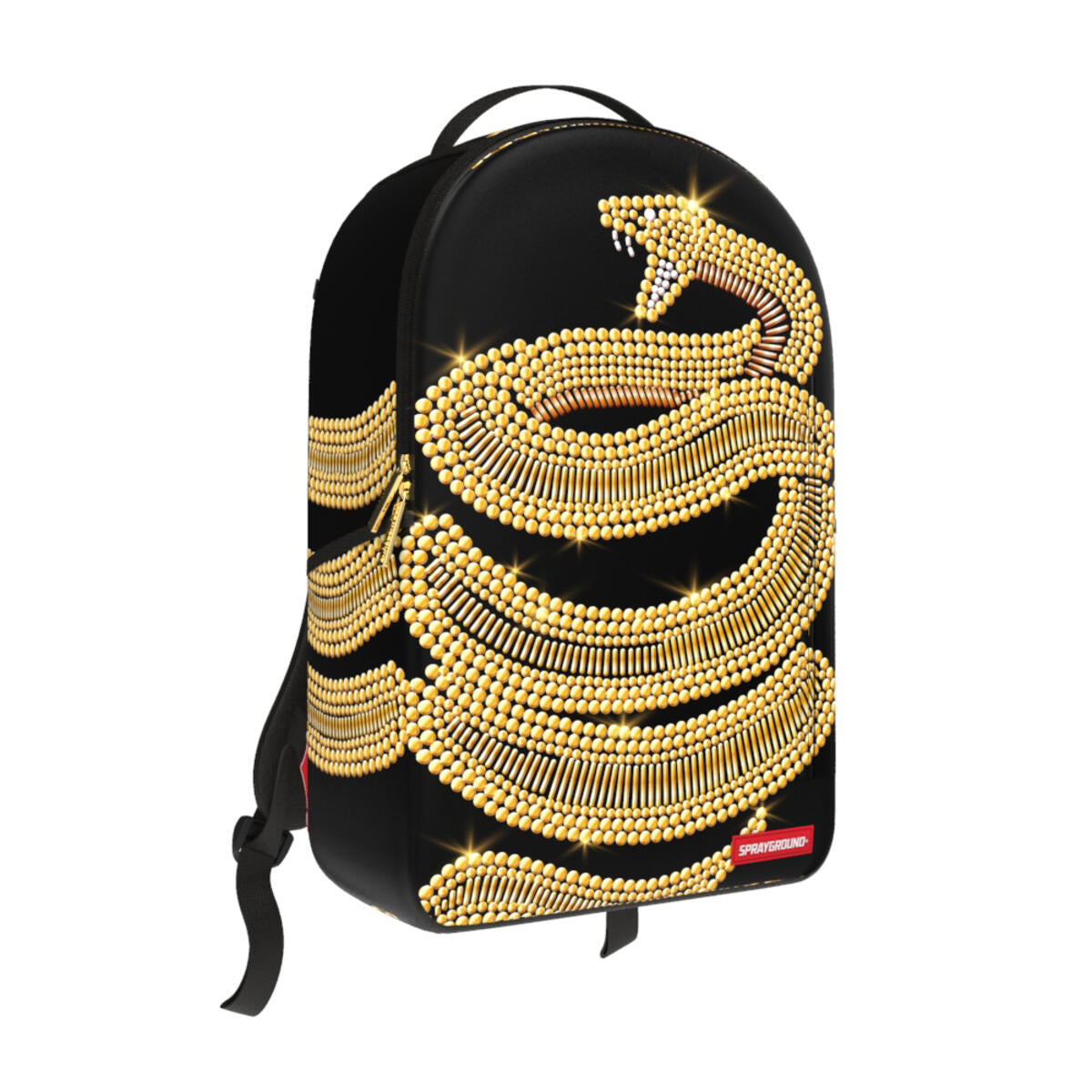 SprayGround AI GOLD SEQUIN SNAKE DLXSV BACKPACK (B6301)