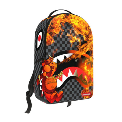 SprayGround-DIABLO BEAR FIRE MAN-BACKPACK (B6016)