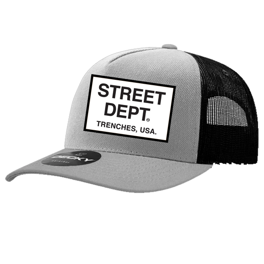 STREET DEPT - Trucker Hat (STDPT200)- Gray/Black
