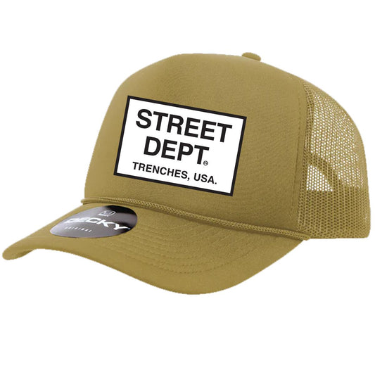 STREET DEPT - Trucker Hat (STDPT200) KHAKI