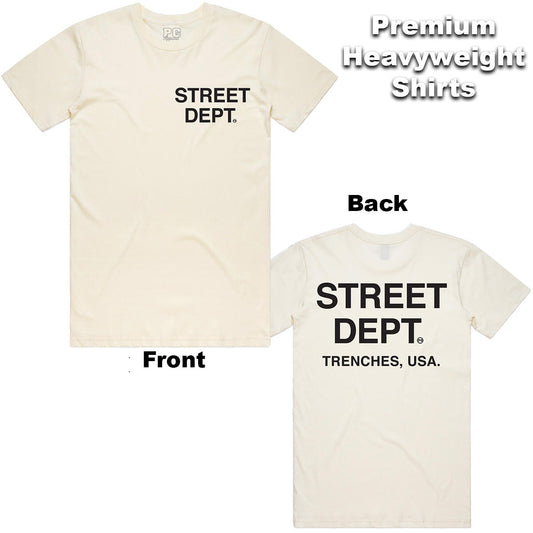STREET DEPT T-SHIRT- CREAM