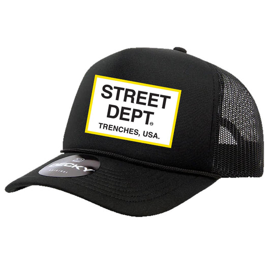 STREET DEPT - Trucker Hat (STDPT200) BLK/GOLD