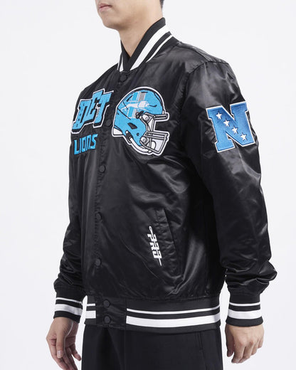 PRO STANDARD DETROIT LIONS RETRO MASH UP M RIB SATIN JACKET