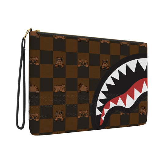 PEEKING CHARACTER CHECK POUCHETTE (B7509)
