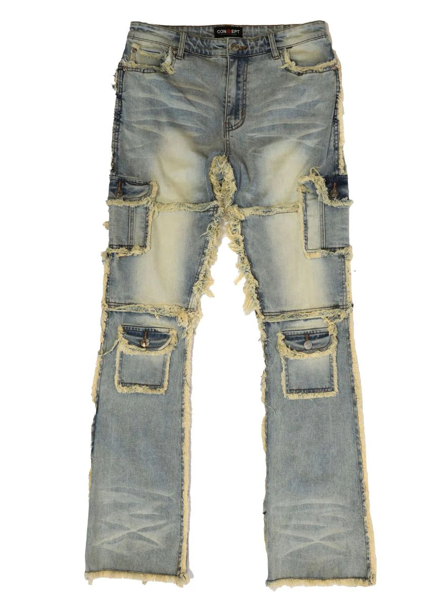CONCEPT LA BARROW STACKED DENIM J-022