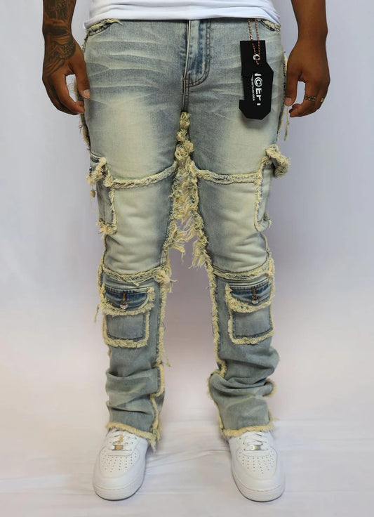 CONCEPT LA BARROW STACKED DENIM J-022