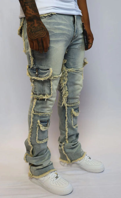 CONCEPT LA BARROW STACKED DENIM J-022
