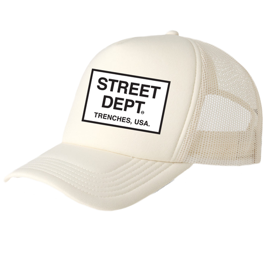 STREET DEPT - Trucker Hat (STDPT200)- CREAM