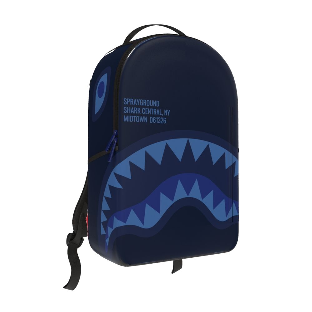 SprayGround SHARK CENTRAL MIDNIGHT BLUE DLXSV BACKPACK (B7633)