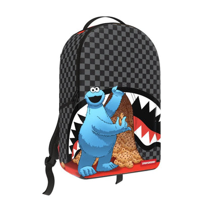 SprayGround SESAME STREET COOKIE MONSTER SNEAKING A BITE DLXSV BACKPACK (B7141)