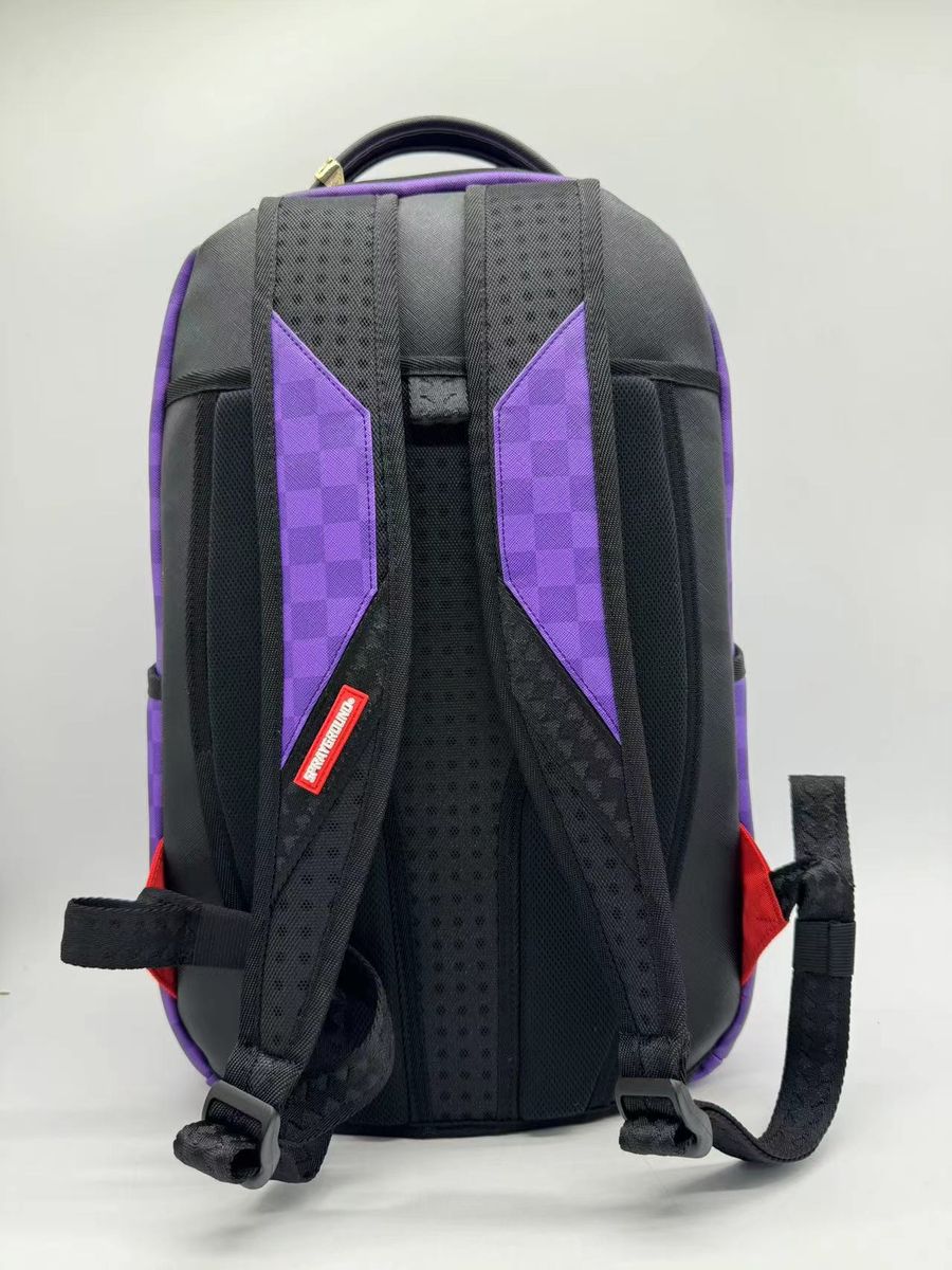 SprayGround PURPLE SHARK SHARKS IN PARIS DLXSV BACKPACK (B7645)