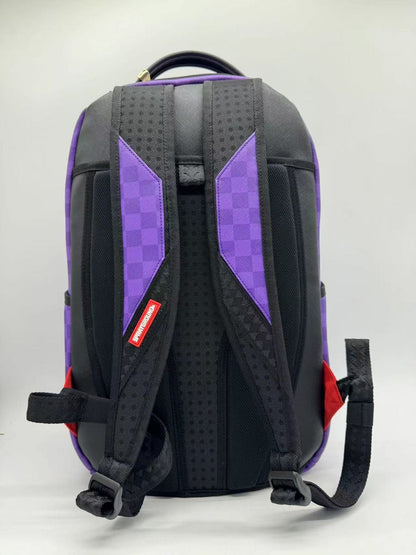SprayGround PURPLE SHARK SHARKS IN PARIS DLXSV BACKPACK (B7645)
