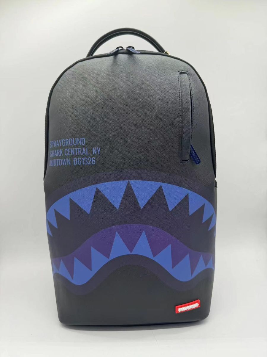 SprayGround SHARK CENTRAL MIDNIGHT BLUE DLXSV BACKPACK (B7633)