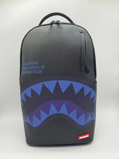 SprayGround SHARK CENTRAL MIDNIGHT BLUE DLXSV BACKPACK (B7633)