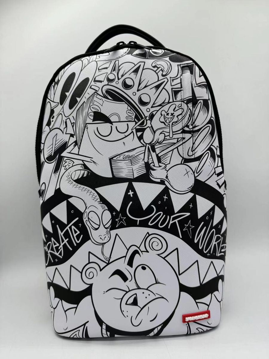 SprayGround HEAVY SHARKMOUTH DOODLE DLXSV BACKPACK (B6852)
