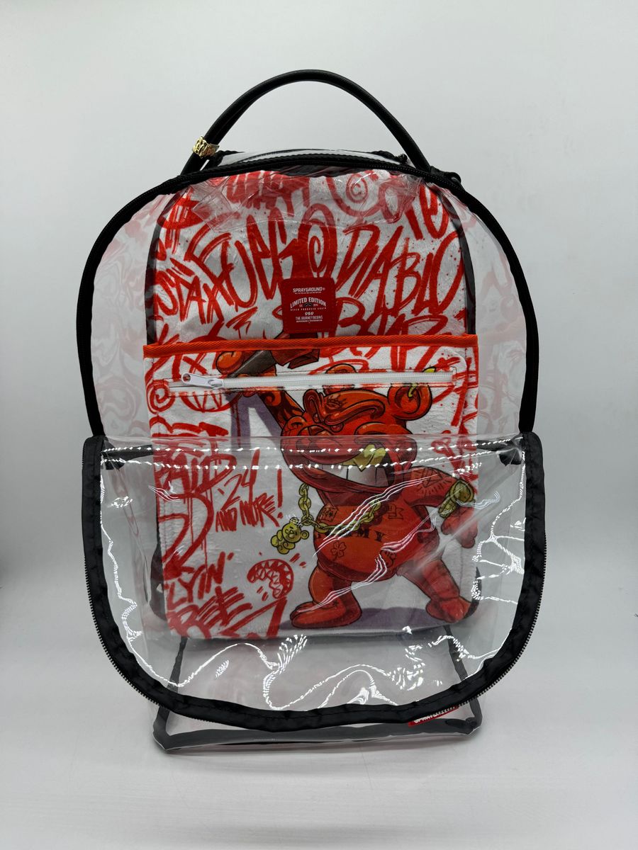 SprayGround BEAR GRILLS DLX CLEAR BACKPACK (B7768)