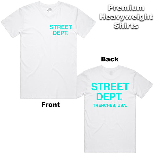 STREET DEPT (STDPT100) WHITE/AQUA