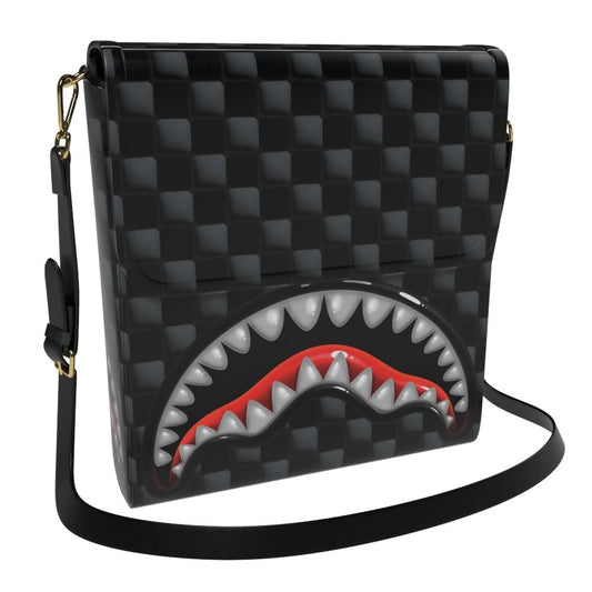 SPRAYGROUND SHARKS IN PARIS BALLOON BLACK MESSENGER SLING (B8946)