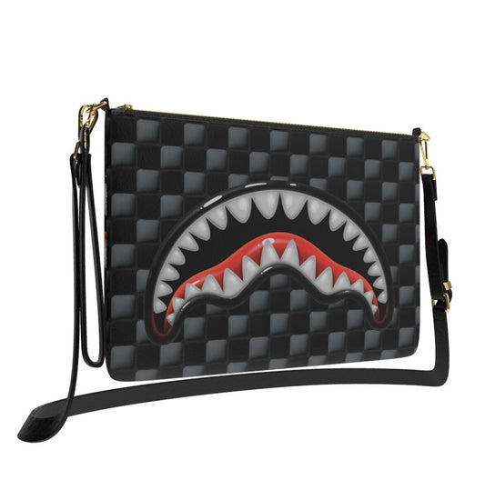 SPRAYGROUND SHARKS IN PARIS BALLOON BLACK CROSSOVER CLUTCH (B8948)