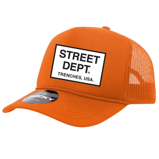 STREET DEPT - Trucker Hat (STDPT200) ORANGE